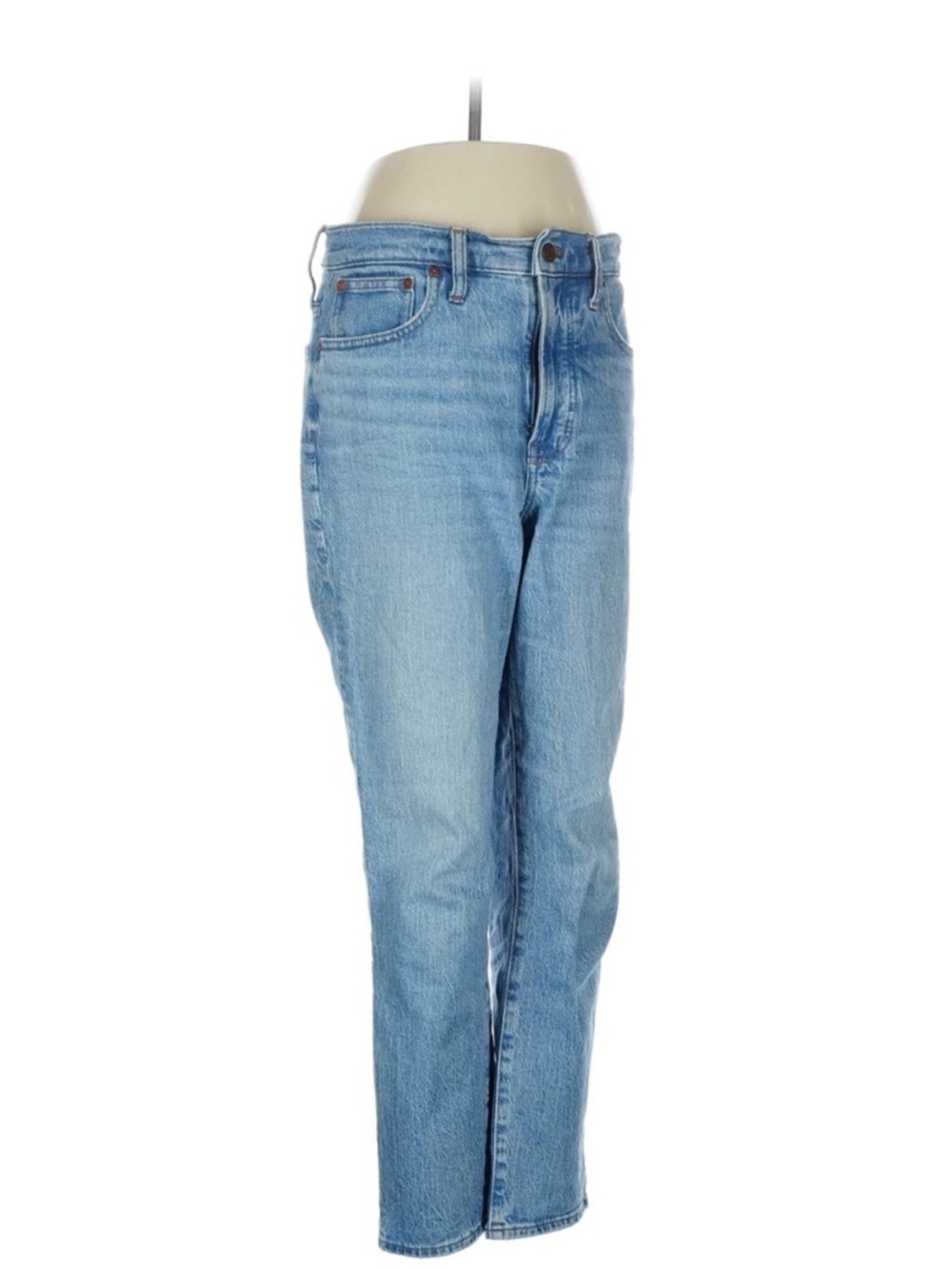 Madewell Straight-Leg Light Blue Jeans